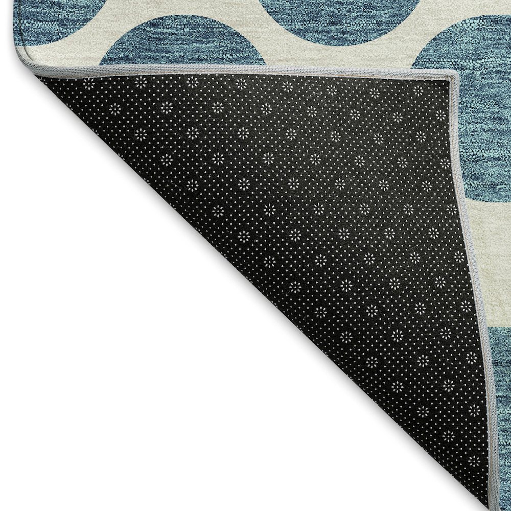 Premium Machine Washable Mayfield AMF980 Teal 2'3" x 7'6" Runner Rug. Picture 2