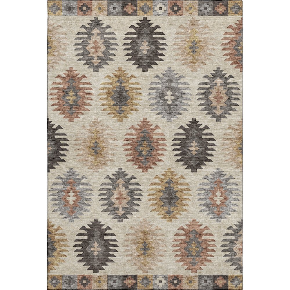 Premium Machine Washable Mayfield AMF983 Beige 3' x 5' Rug. Picture 1