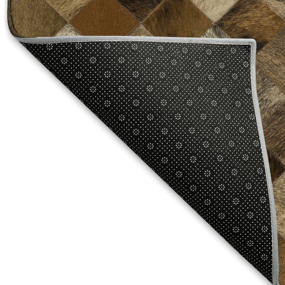 Premium Machine Washable Mayfield  Brown 2'3" x 7'6" Runner Rug. Picture 2