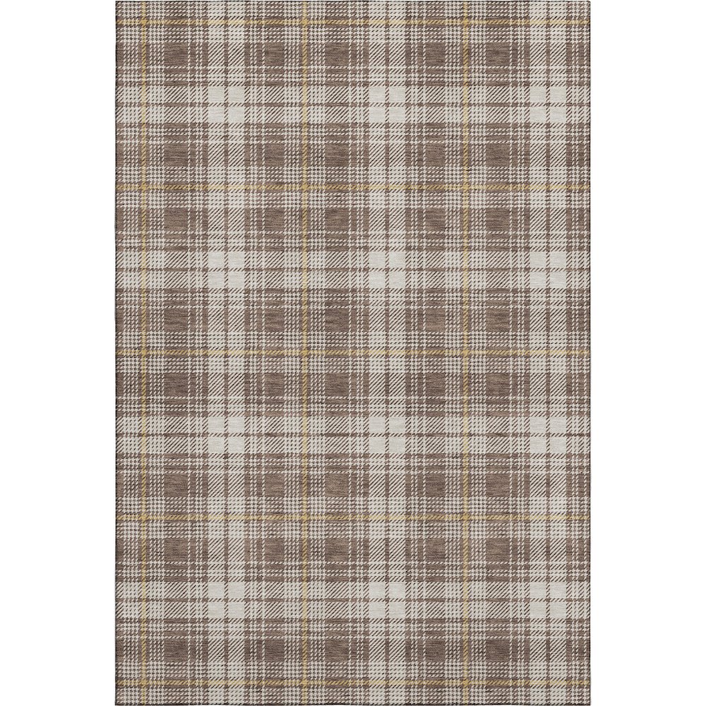 Premium Machine Washable Mayfield AMF993 Brown 3' x 5' Rug. Picture 1