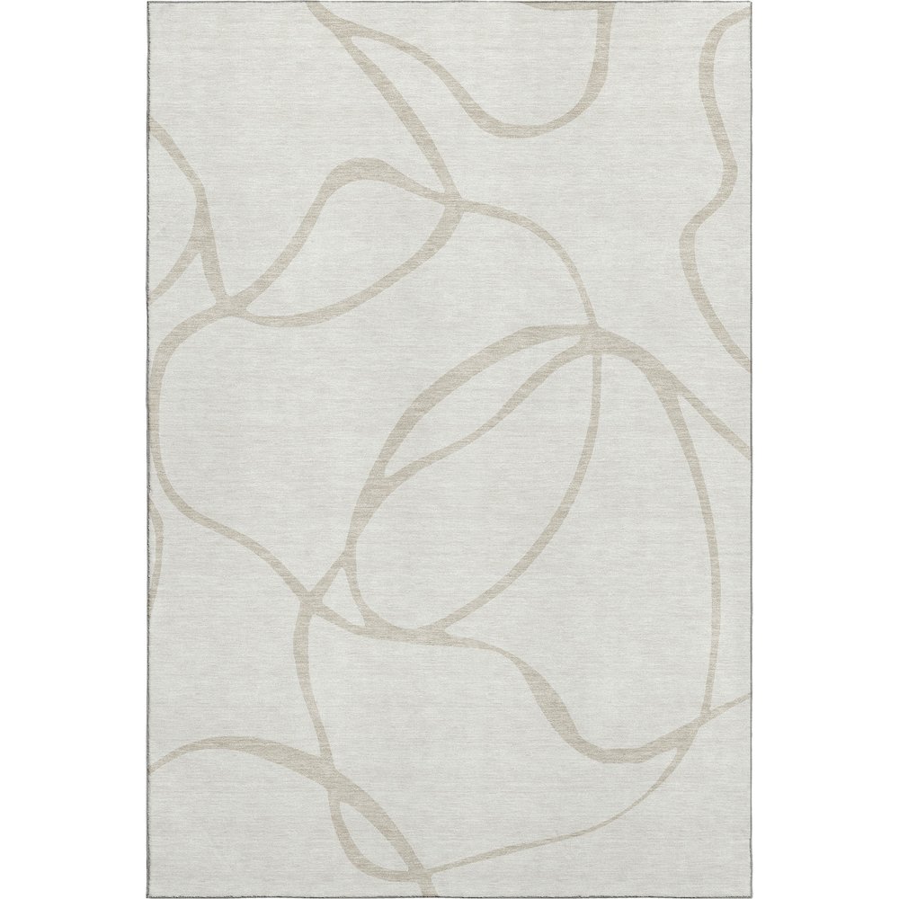 Premium Machine Washable Mayfield AMF999 Ivory 3' x 5' Rug. Picture 1