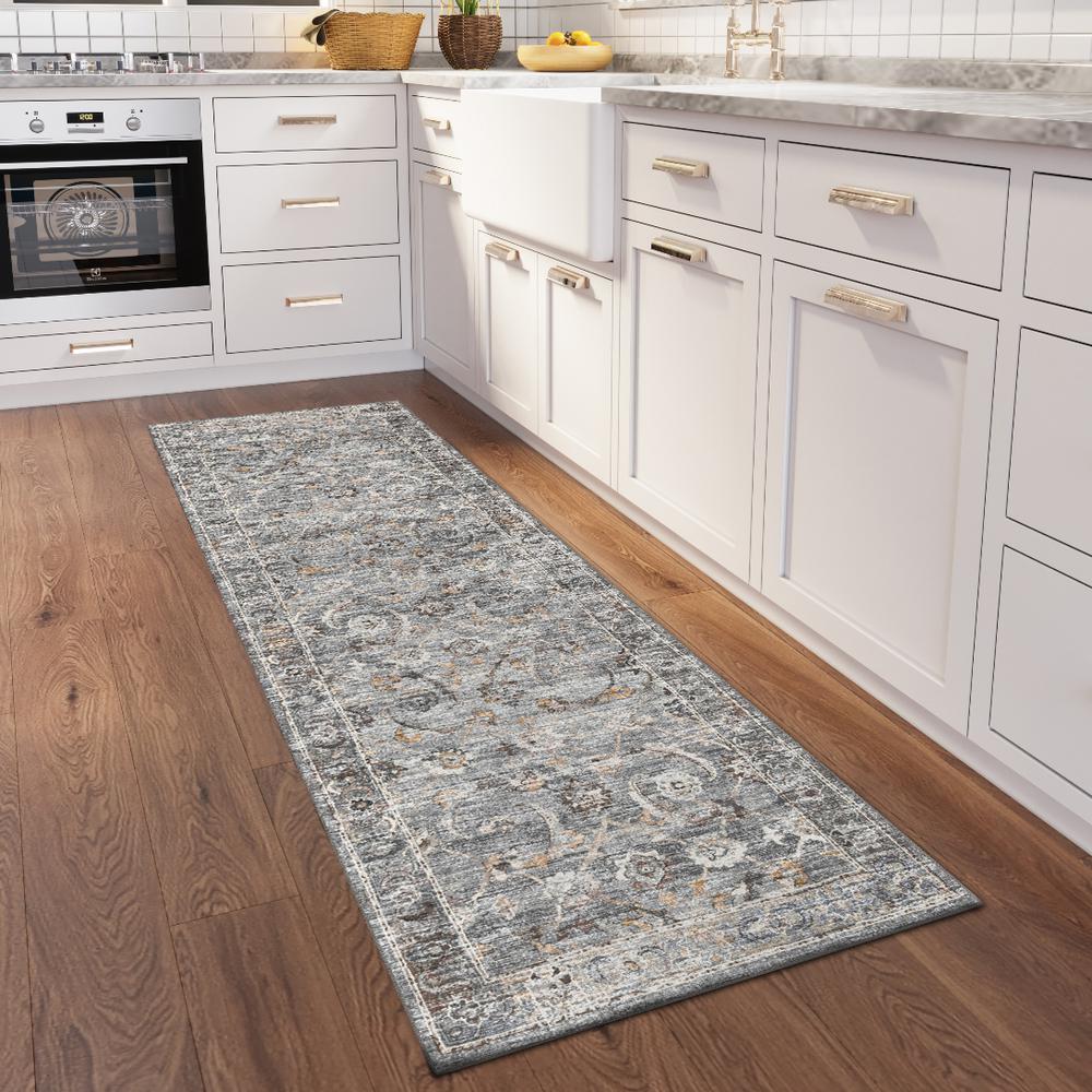 Jericho JC4 Silver 2'6" x 10' Runner Rug. Picture 2
