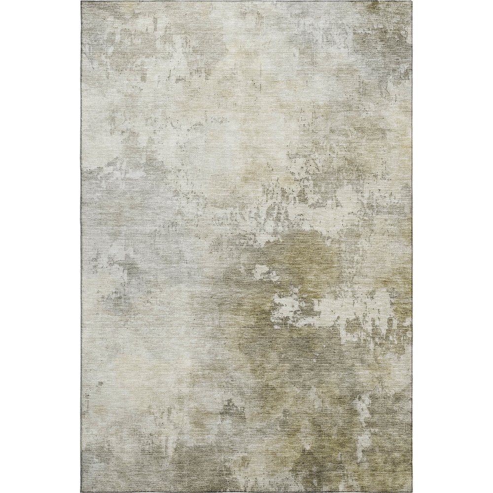 Luxury Washable Indoor/Outdoor Bresca Wheat 3' x 5' Rug. Picture 1