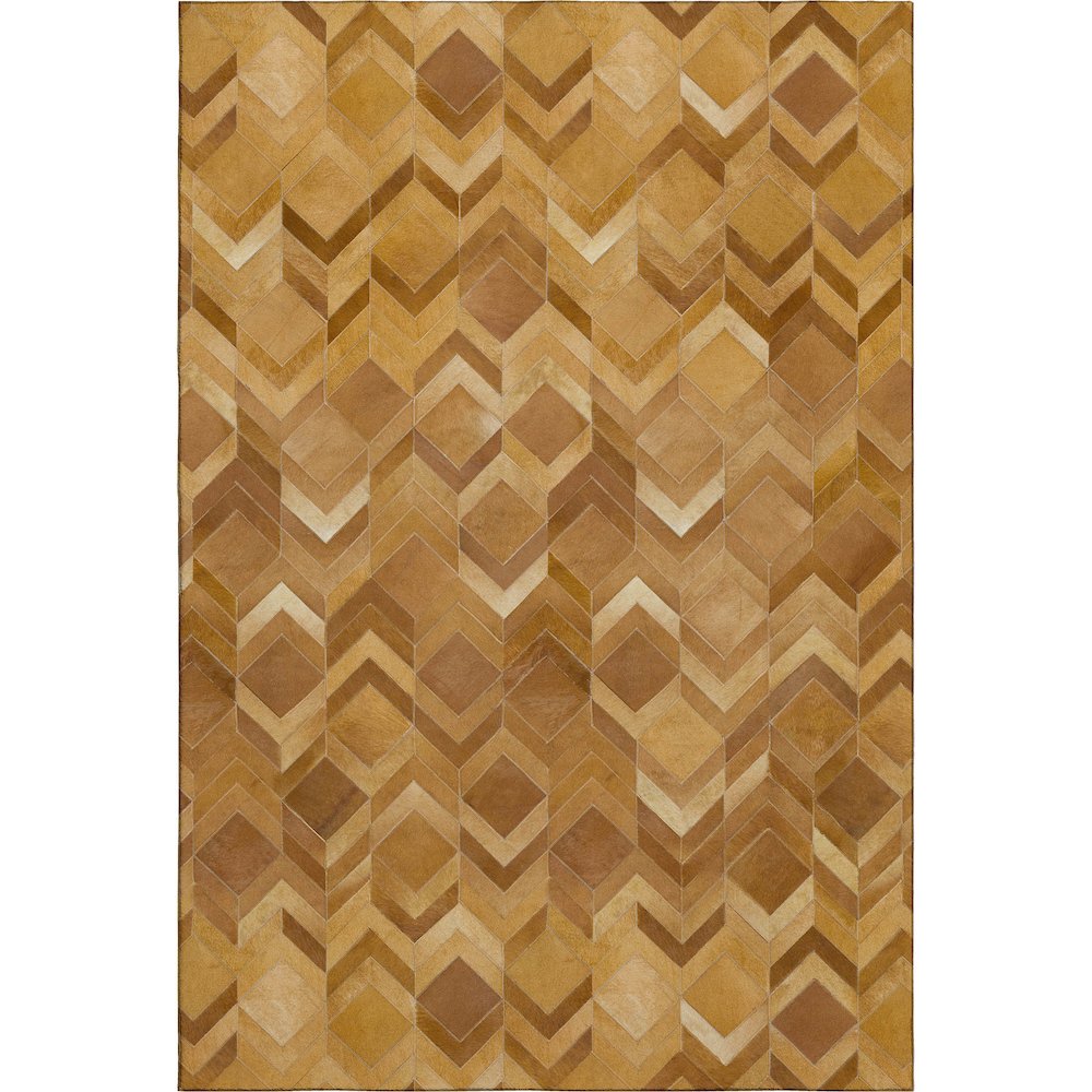 Luxury Washable Indoor/Outdoor Bozeman Rust 3' x 5' Rug. Picture 1