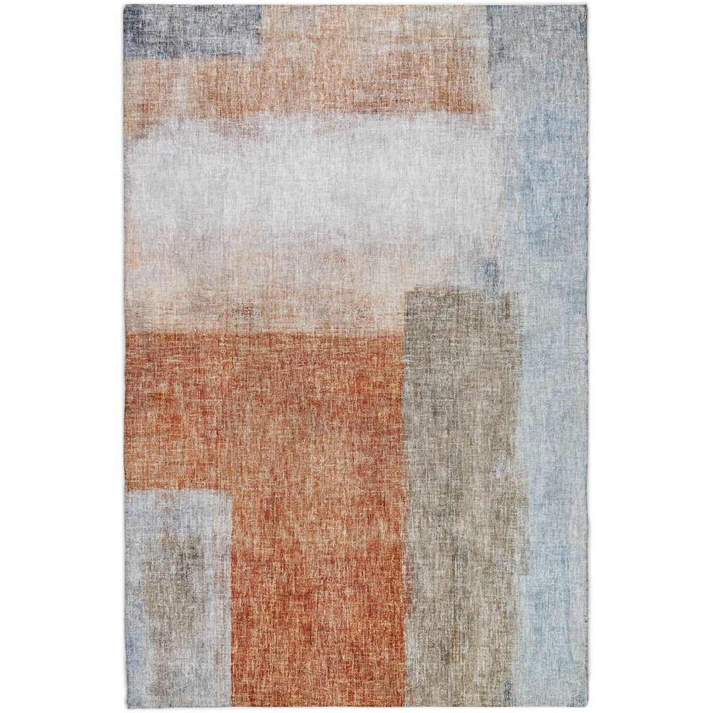 Luxury Washable Boca Salmon 3' x 5' Rug. Picture 1
