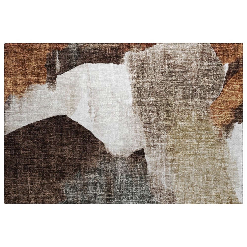 Luxury Washable Boca Taupe 10' x 14' Rug. Picture 1