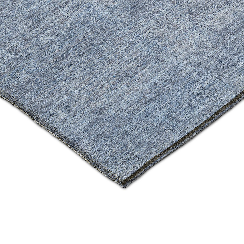 Luxury Washable Indoor/Outdoor Burano Sky 2'3" x 7'6" Runner Rug. Picture 2