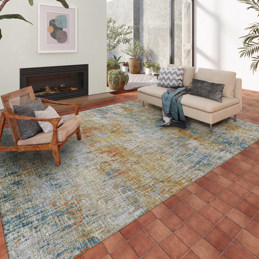 Indoor/Outdoor Accord AAC31 Gilded Washable 3' x 5' Rug. Picture 2