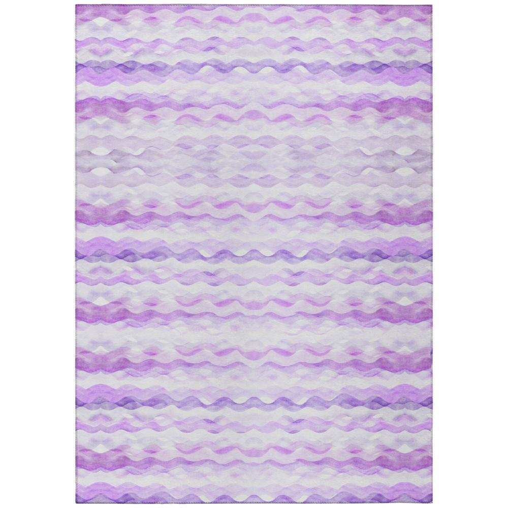 Indoor/Outdoor Surfside ASR46 Purple Washable 3' x 5' Rug. Picture 1