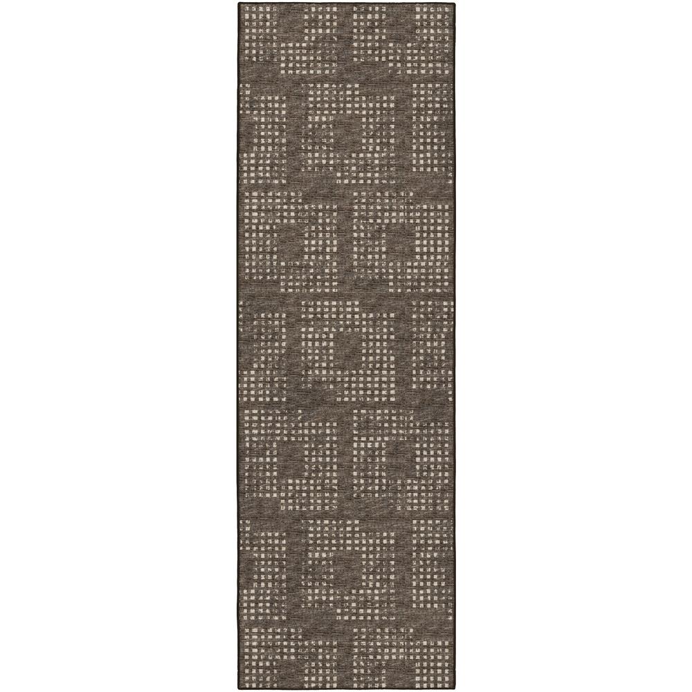 Delano DA1 Chocolate 2'6" x 10' Runner Rug. Picture 1