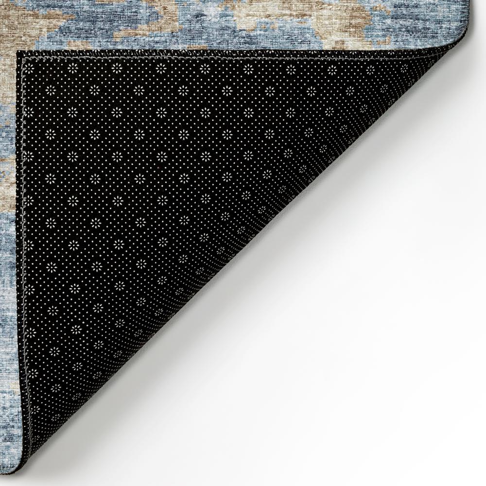 Indoor/Outdoor Accord AAC36 Blue Washable 1'8" x 2'6" Rug. Picture 6