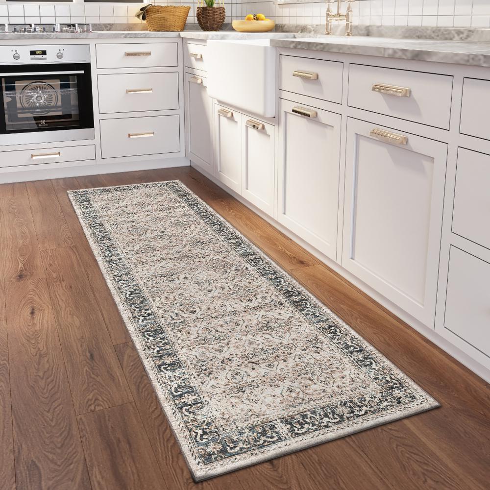 Jericho JC10 Taupe 2'6" x 10' Runner Rug. Picture 2