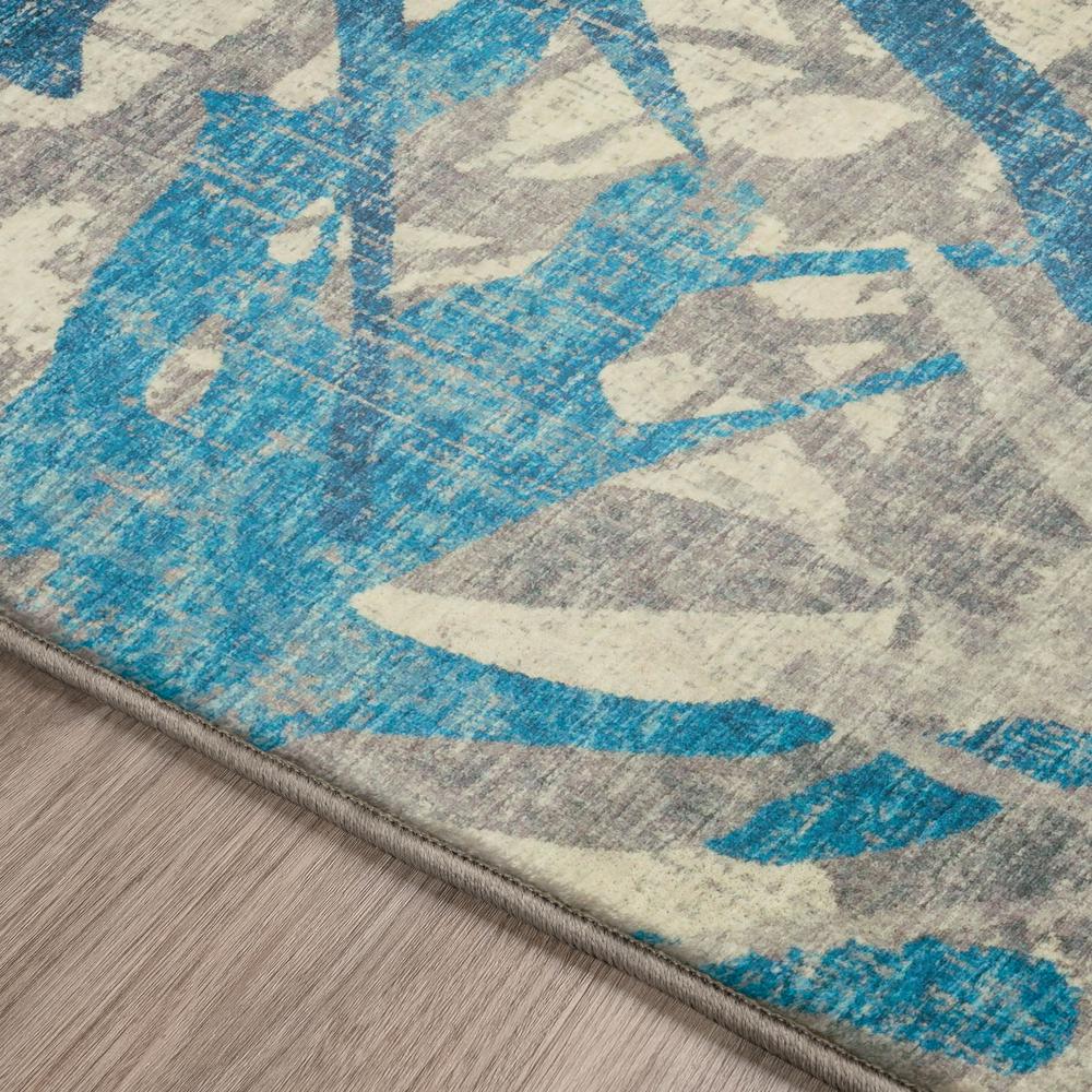 Brisbane BR6 Cobalt 2'3" x 7'6" Runner Rug. Picture 5