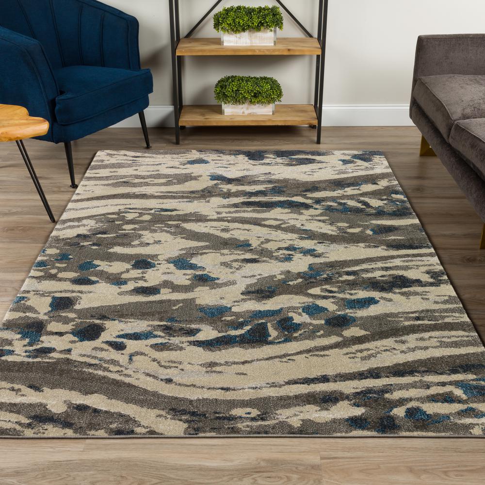 Upton UP2 Pewter 5'3" x 7'7" Rug. Picture 2