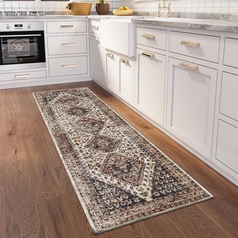 Jericho JC9 Putty 2'6" x 10' Runner Rug. Picture 2