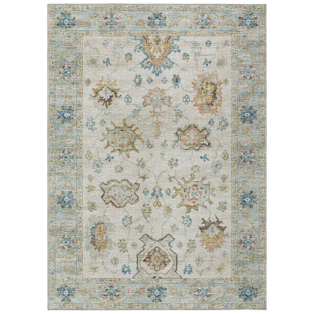Indoor/Outdoor Marbella MB6 Ivory Washable 5' x 7'6" Rug. Picture 1