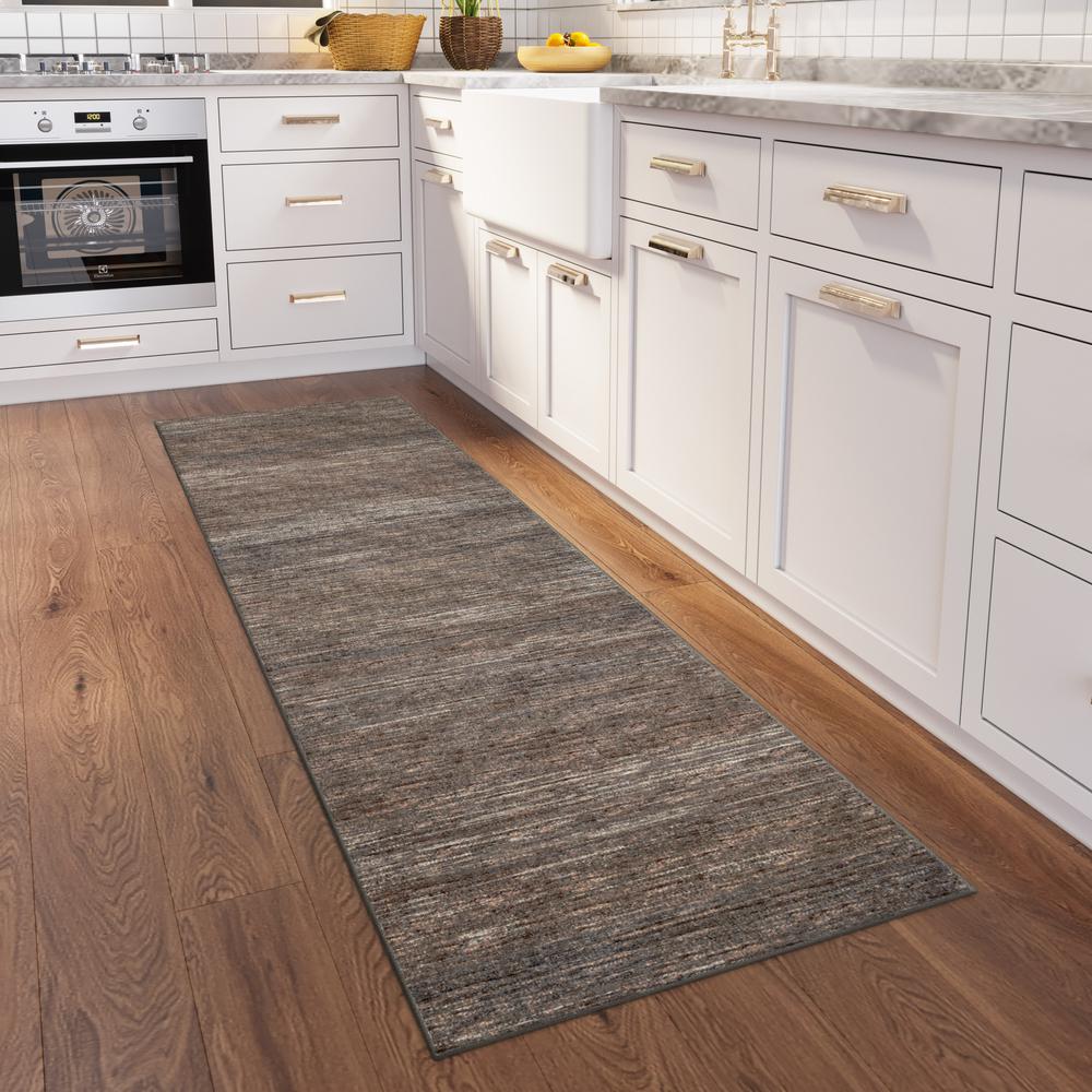 Ciara CR1 Chocolate 2'6" x 10' Runner Rug. Picture 2