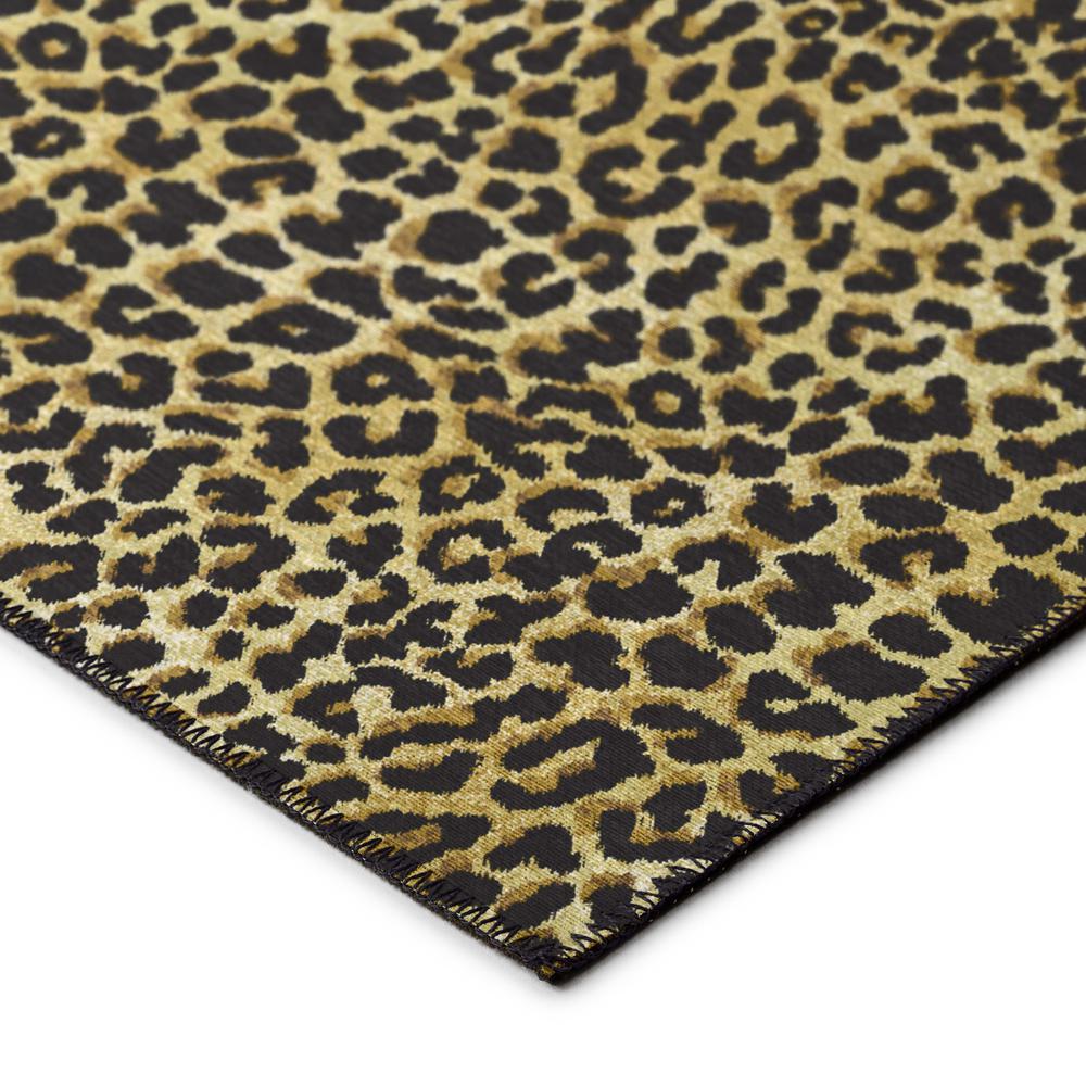 Safari Gilded Animal Animal Print 2'3" x 7'6" Runner Rug Gilded ASF32. Picture 3