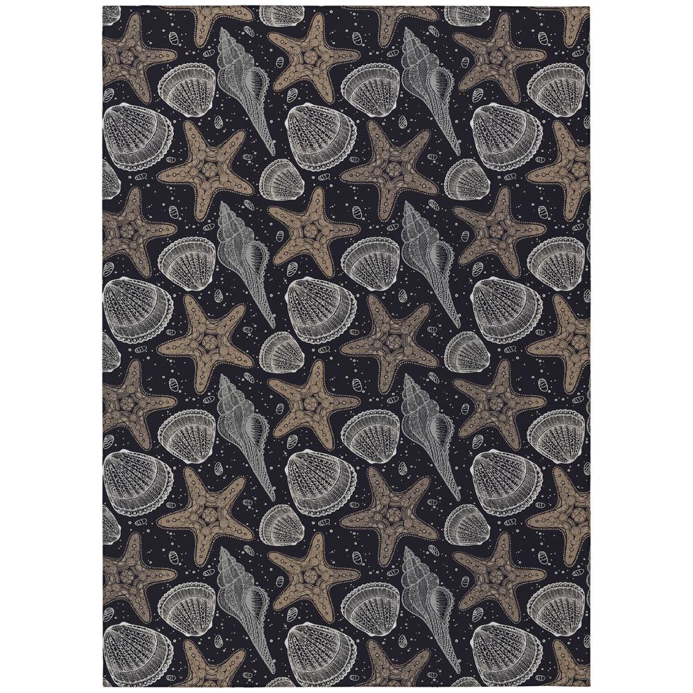 Indoor/Outdoor Surfside ASR34 Midnight Washable 3' x 5' Rug. Picture 1