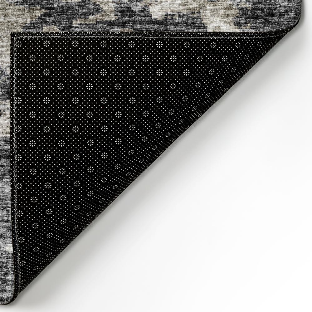 Indoor/Outdoor Accord AAC36 Black Washable 1'8" x 2'6" Rug. Picture 6