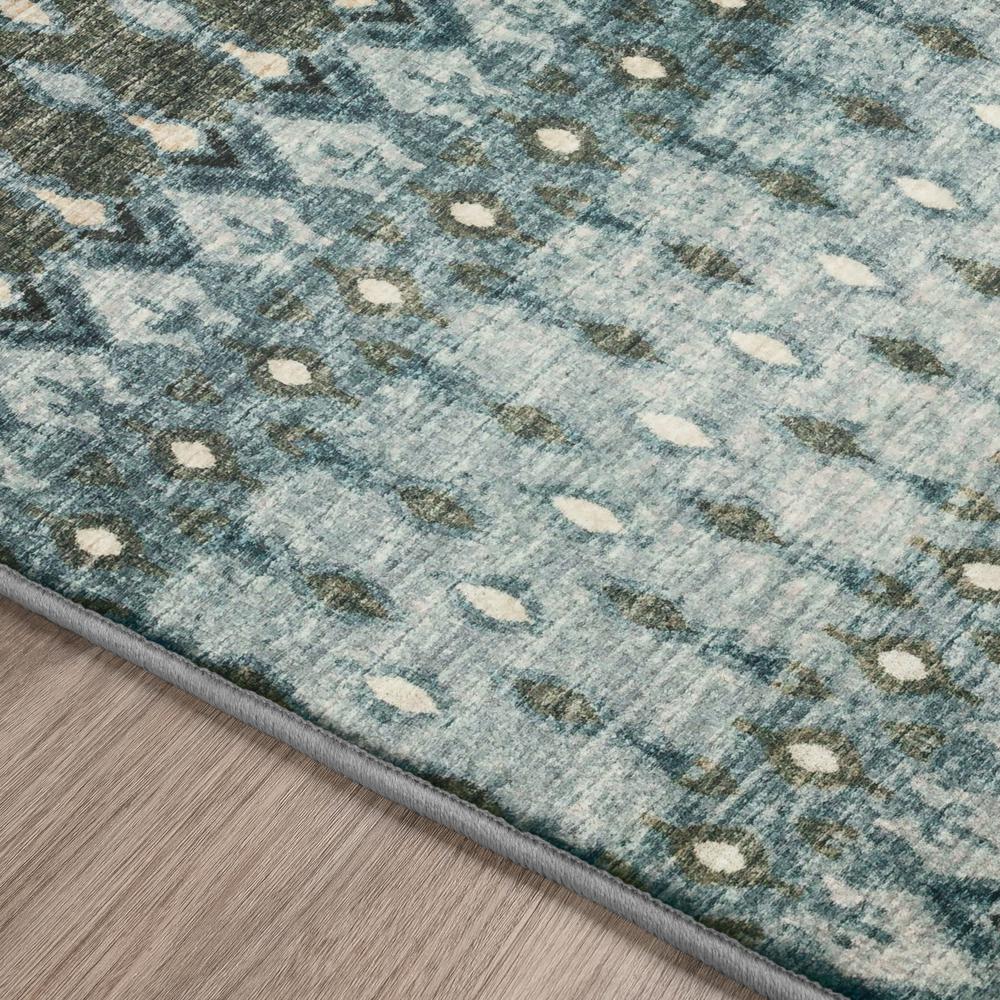 Brisbane BR1 Mineral Blue 2'3" x 7'6" Runner Rug. Picture 5