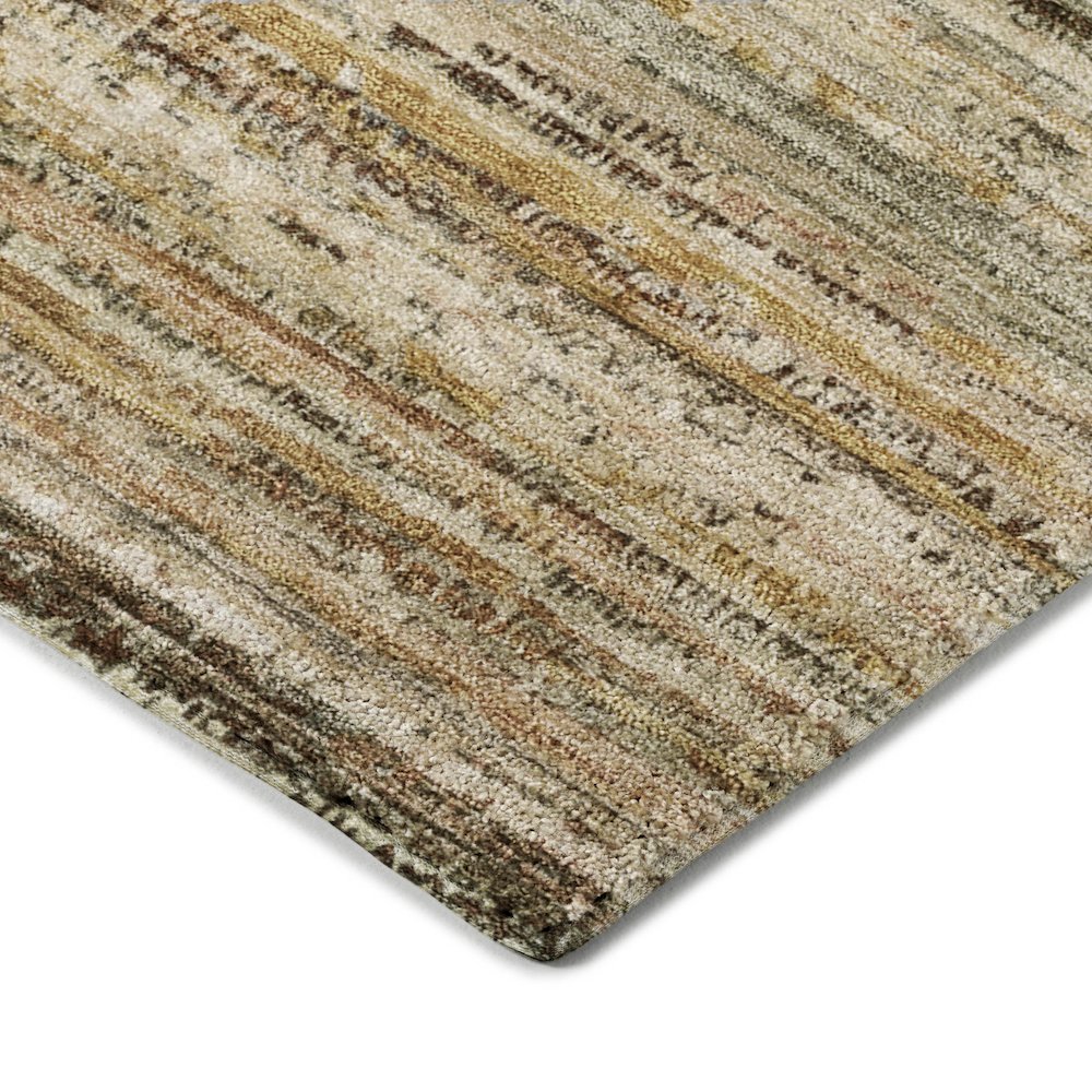 Luxury Washable Indoor/Outdoor Kochi Mocha 2'3" x 7'6" Runner Rug. Picture 2