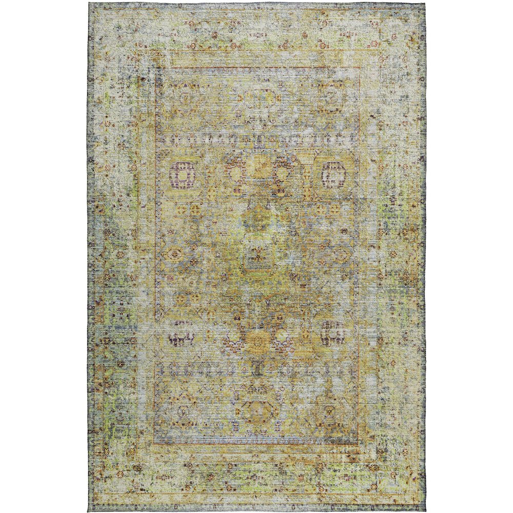 Indoor/Outdoor Karaj Aloe 3' x 5' Rug. Picture 1
