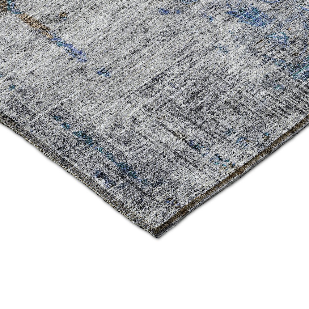 Indoor/Outdoor Karaj Blue 2'3" x 7'6" Runner Rug. Picture 2