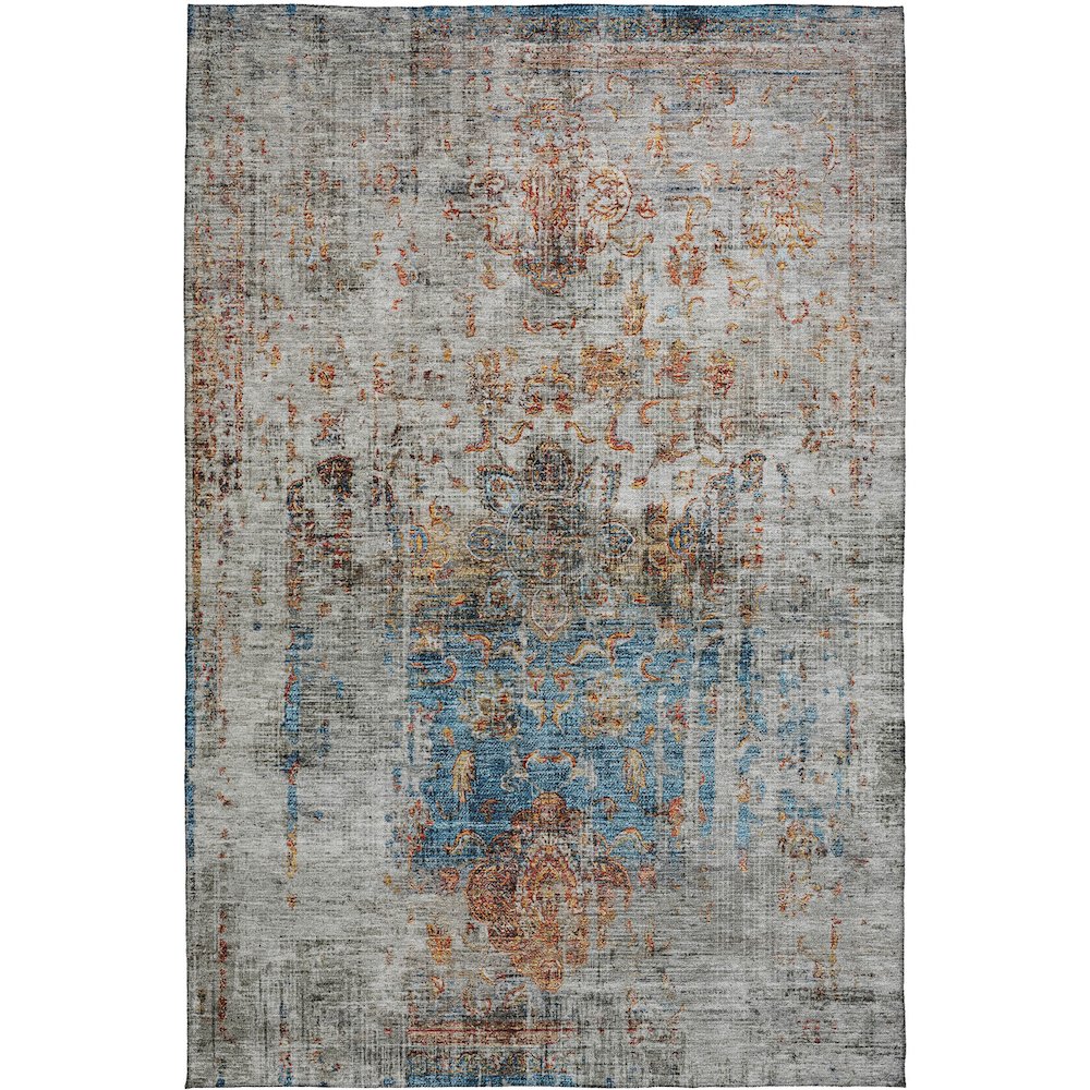 Indoor/Outdoor Karaj Copper 3' x 5' Rug. Picture 1