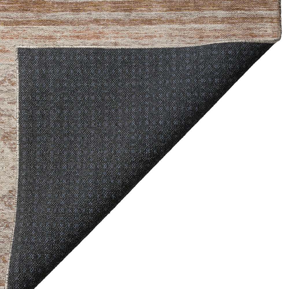 Indoor/Outdoor Karaj Copper 2'3" x 7'6" Runner Rug. Picture 4