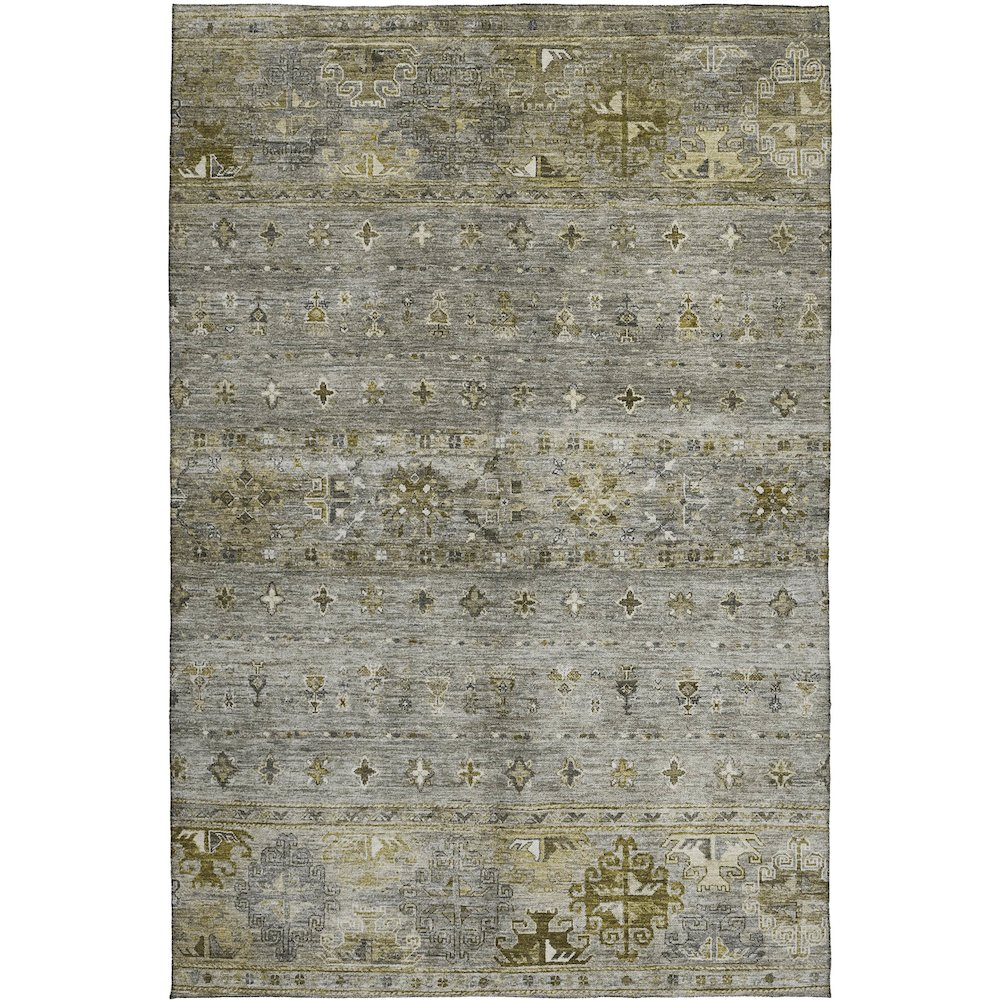 Indoor/Outdoor Karaj Pewter 3' x 5' Rug. Picture 1