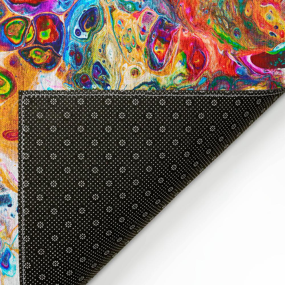 Karina Kaleidoscope Modern Abstract 2'3" x 7'6" Runner Rug Kaleidoscope AKC31. Picture 4