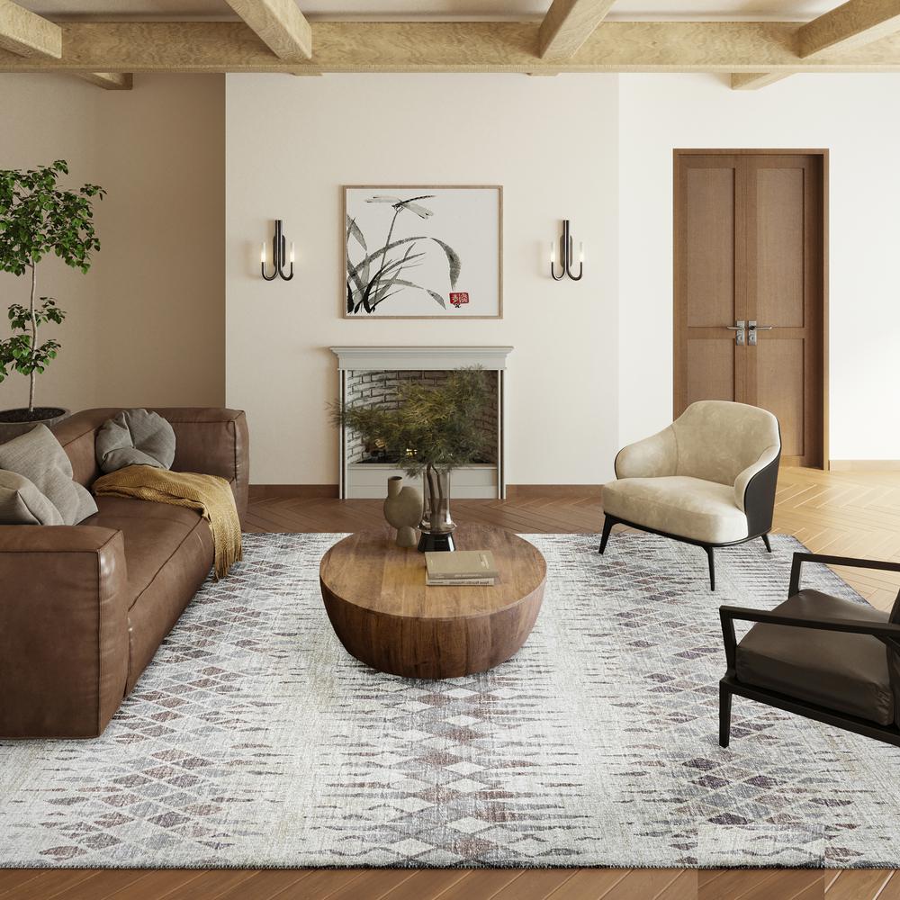 Rylee Beige Transitional Chevron 9' x 12' Area Rug Beige ARY35. Picture 1
