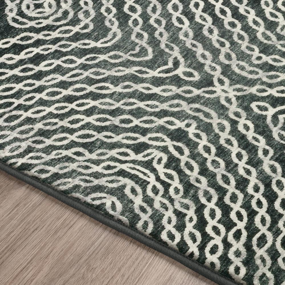 Brisbane BR3 Midnight 2'3" x 7'6" Runner Rug. Picture 5