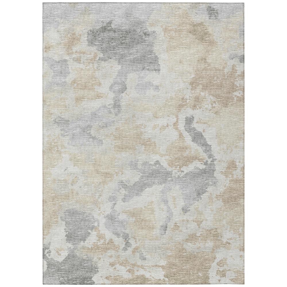 Indoor/Outdoor Accord AAC32 Beige Washable 3' x 5' Rug. Picture 1
