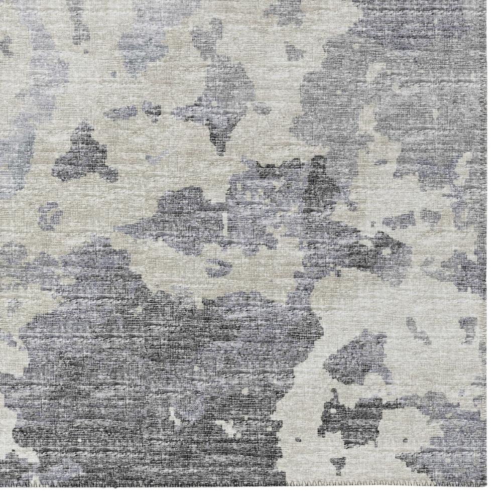 Indoor/Outdoor Accord AAC32 Gray Washable 1'8" x 2'6" Rug. Picture 3