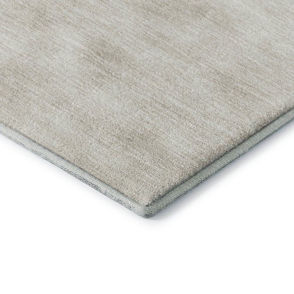 Luxury Washable Indoor/Outdoor Merry & Bright Beige 2'3" x 7'6" Runner Rug. Picture 2
