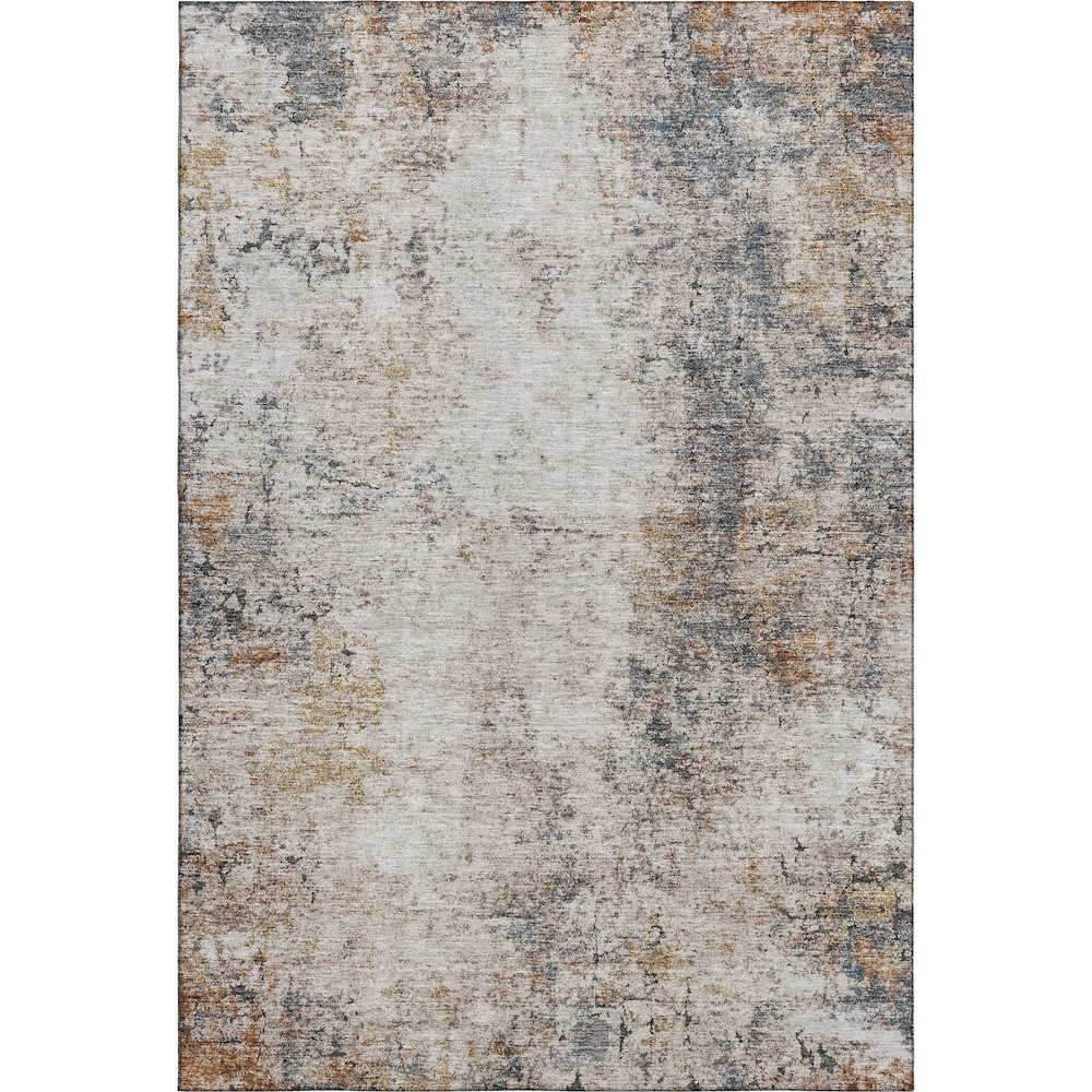 Machine Washable Indoor/Outdoor Neo Putty 3' x 5' Rug. Picture 1