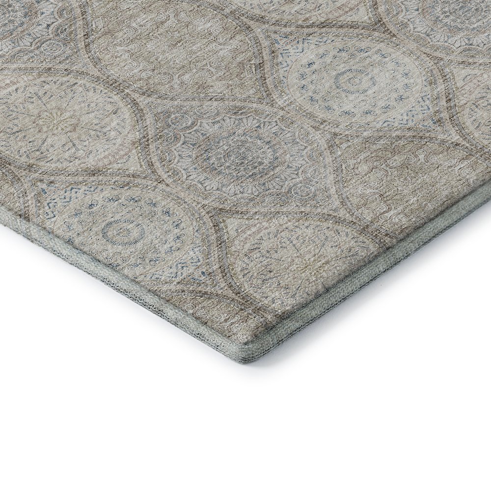 Machine Washable Indoor/Outdoor Neo Linen 2'3" x 7'6" Runner Rug. Picture 2