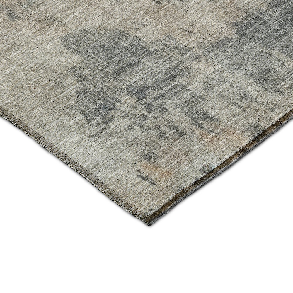 Indoor/Outdoor Nouveau Coffee 2'3" x 7'6" Runner Rug. Picture 2