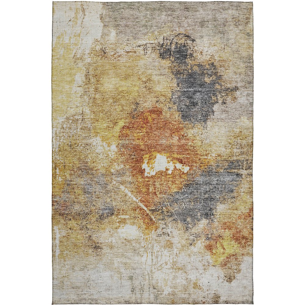 Indoor/Outdoor Nouveau Taupe 3' x 5' Rug. Picture 1