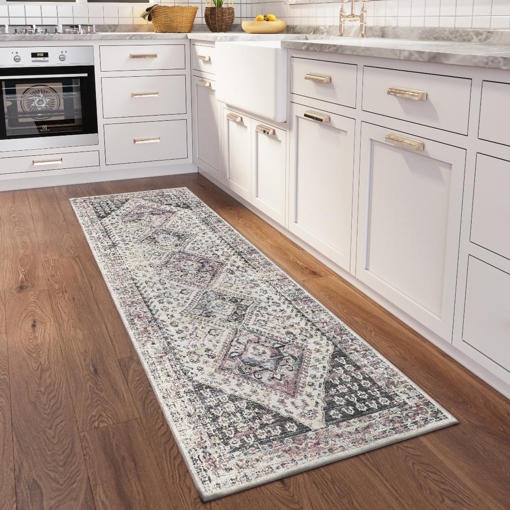 Jericho JC9 Pearl 2'6" x 10' Runner Rug. Picture 2