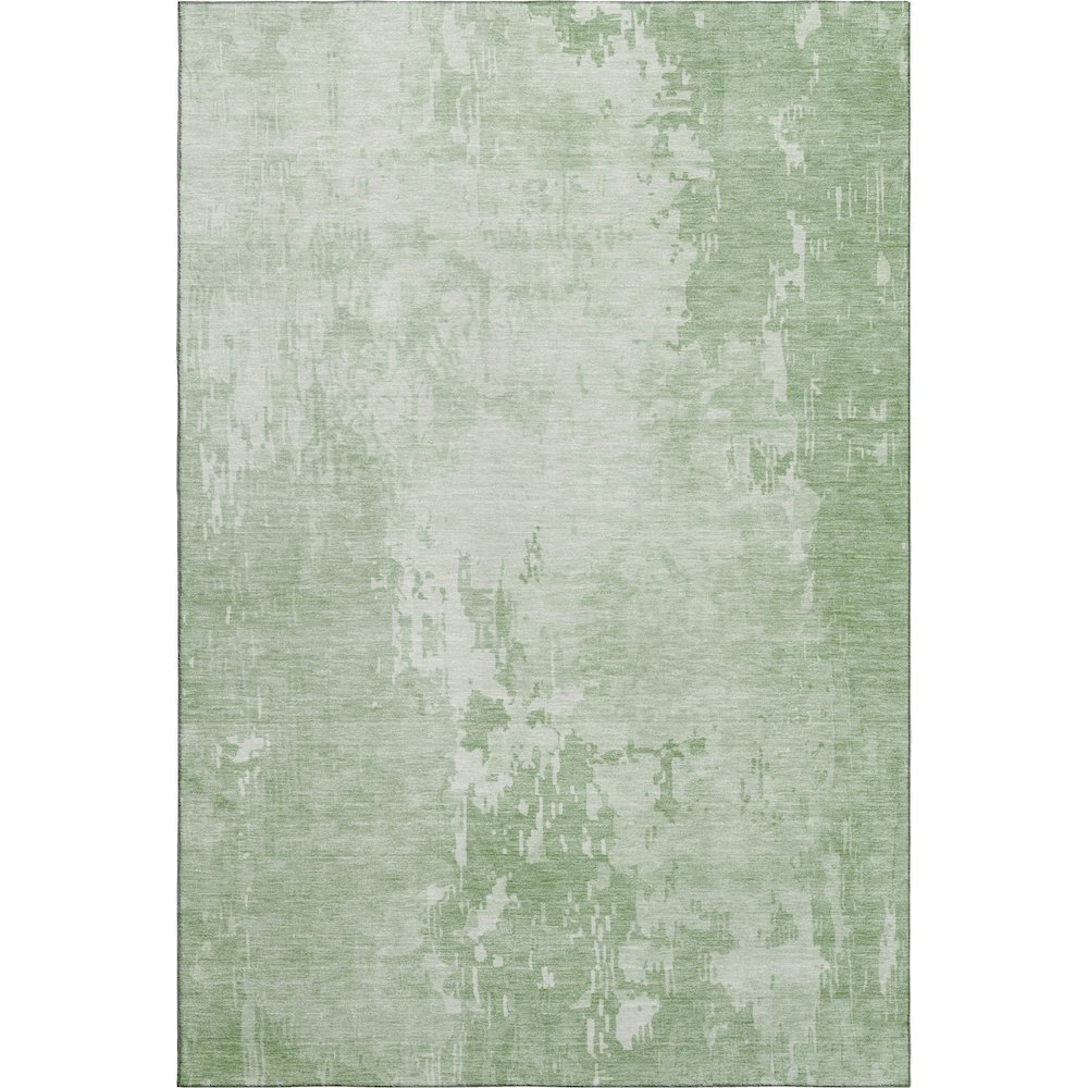 Machine Washable Indoor/Outdoor Pacifica Mint 3' x 5' Rug. Picture 1