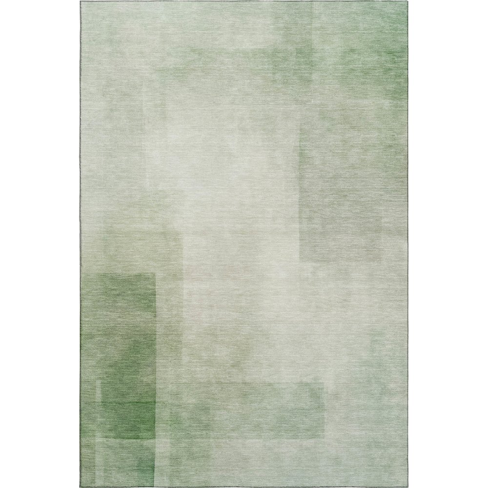 Machine Washable Indoor/Outdoor Pacifica Aloe 3' x 5' Rug. Picture 1