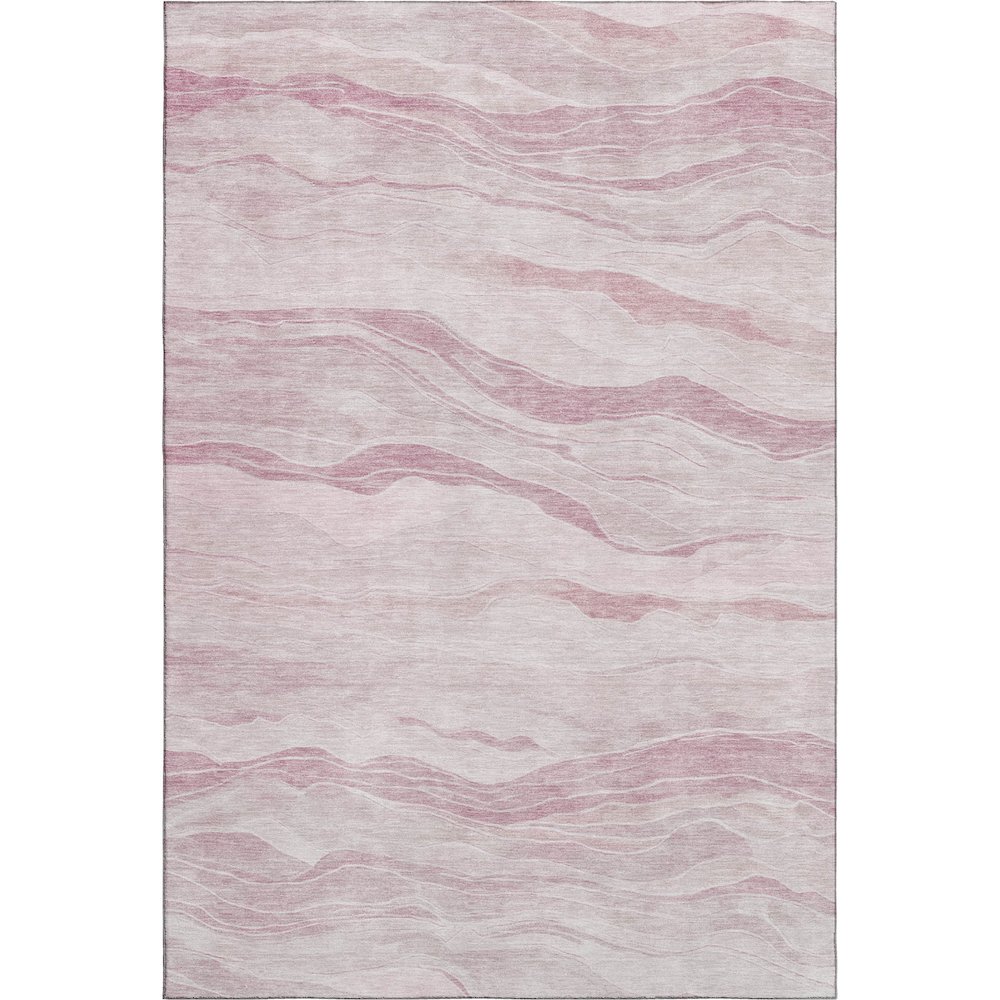 Machine Washable Indoor/Outdoor Pacifica Pink 3' x 5' Rug. Picture 1
