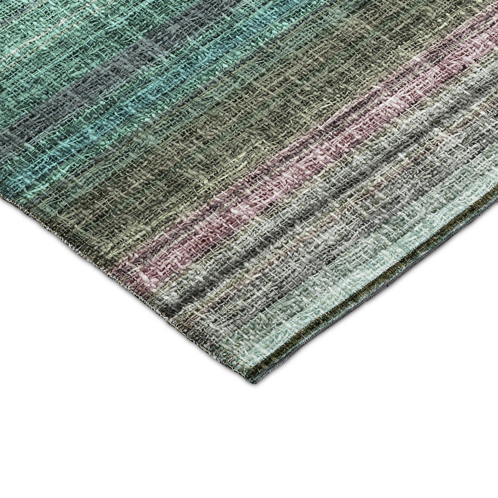 Luxury Washable Indoor/Outdoor Portico Sage 2'3" x 7'6" Runner Rug. Picture 2