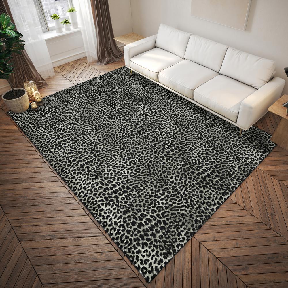 Safari Shadow Animal Animal Print 9' x 12' Area Rug Shadow ASF32. Picture 1