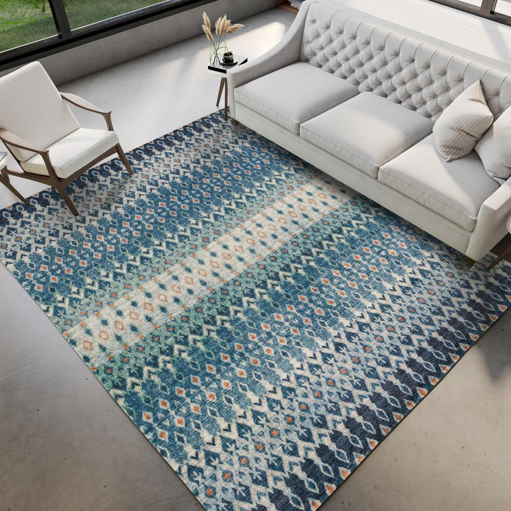 Brisbane BR1 Indigo 5' x 7'6" Rug. Picture 2
