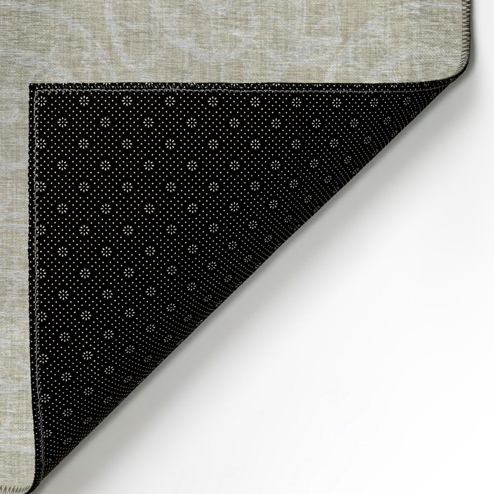 Indoor/Outdoor Surfside ASR41 Beige Washable 1'8" x 2'6" Rug. Picture 6