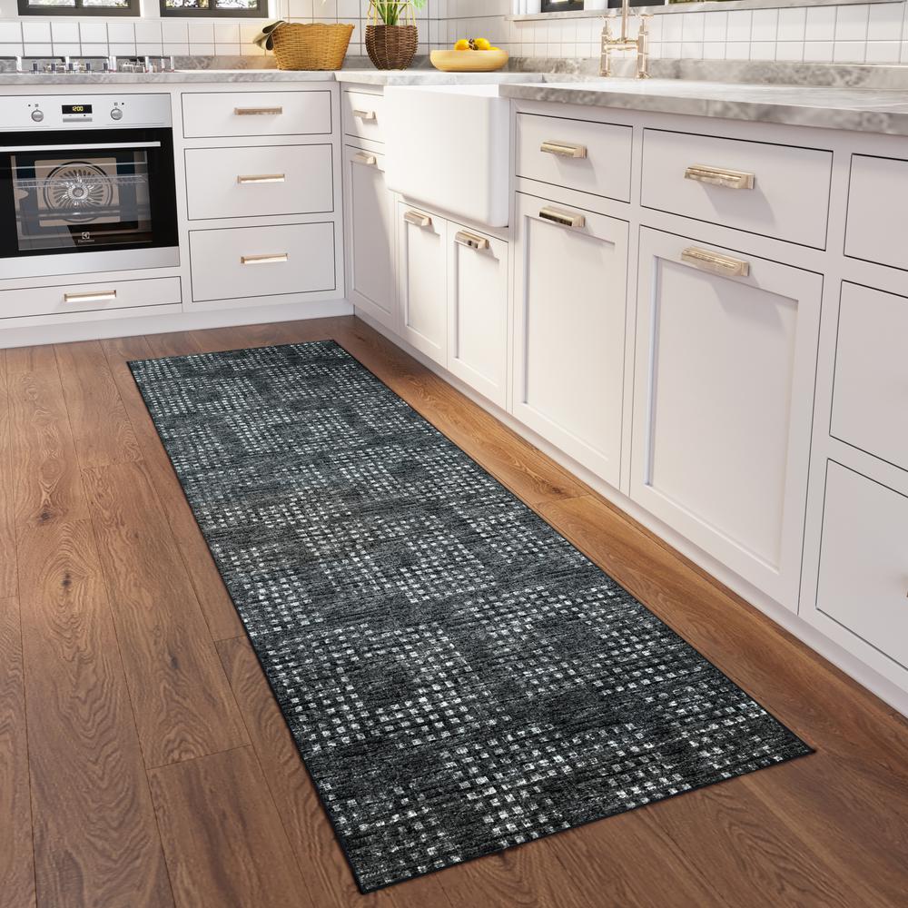 Delano DA1 Midnight 2'6" x 10' Runner Rug. Picture 2